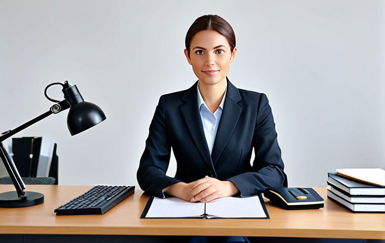 Business Professional**

"A professional businesswoman in a modest business suit, sitting at a desk in a modern office, fully clothed, appropriate attire, safe for work, perfect anatomy, natural proportions, professional photography, high quality, family-friendly."

**
