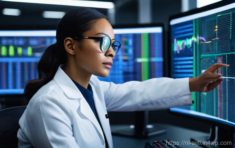 AI 바이어스 완화의 중요성 - **Prompt:** A serene, futuristic public service center where an advanced AI system is seamlessly fac...