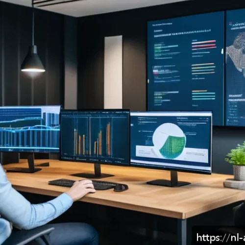 Home 30 AI 윤리를 위한 바이어스 감지 기술 - A diverse team of Dutch AI developers collaborating in a modern Amsterdam office, surrounded by scre...